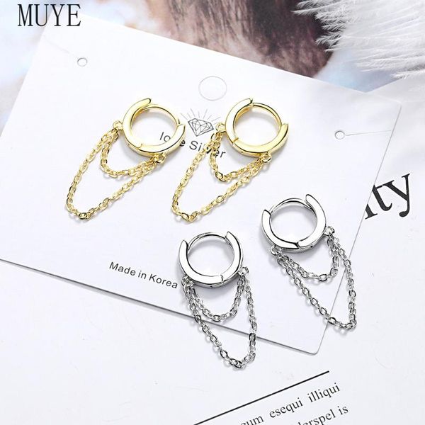 hoop & huggie muye real 925 sterling silver tassel chain earrings ear buckle for women's ol fashion jewelry party gift, Golden;silver
hoop & huggie muye real 925 sterling silver tassel chain earrings ear buckle for women's ol fashion jewelry party gift, Golden;silver