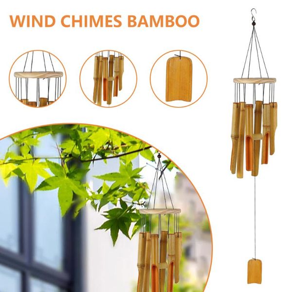 decorative objects & figurines bamboo wind chimes 6 wooden tubes with natural relaxing soothing sound outdoor garden yard indoor hanging dec
decorative objects & figurines bamboo wind chimes 6 wooden tubes with natural relaxing soothing sound outdoor garden yard indoor hanging dec
