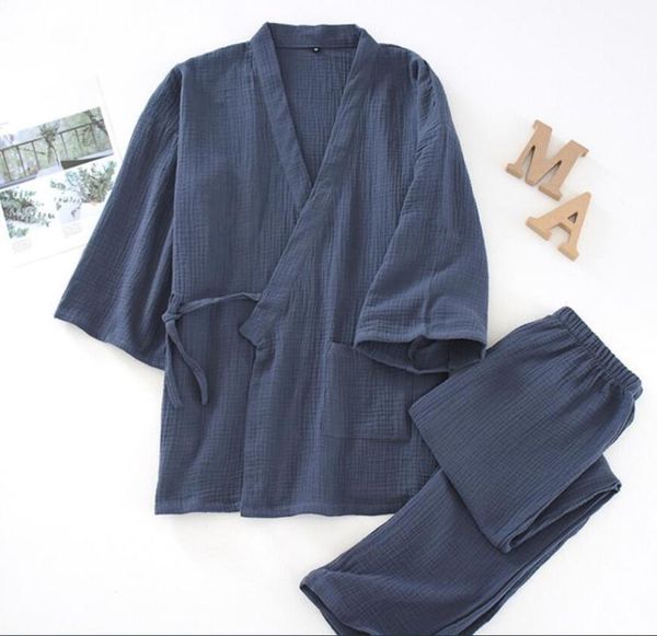 100% cotton pajamas loose bathrobes v-neck kimono pijama mujer three quarter sleepwear men and women couple 5 colors women's, Black;red
100% cotton pajamas loose bathrobes v-neck kimono pijama mujer three quarter sleepwear men and women couple 5 colors women's, Black;red
