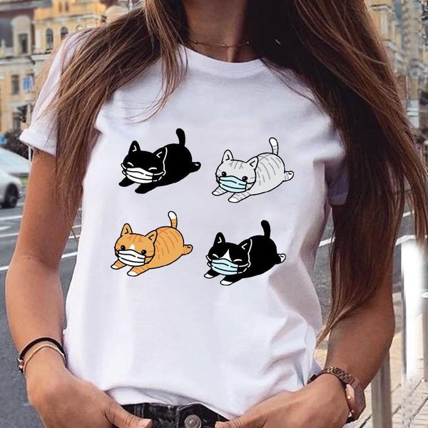 women's t-shirt women graphic funny 90s style cartoon cat fashion aesthetic animal short sleeve print female clothes tees tshirt, White
women's t-shirt women graphic funny 90s style cartoon cat fashion aesthetic animal short sleeve print female clothes tees tshirt, White