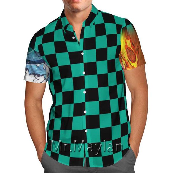men's casual shirts blue n black check ered shirt 3d printed summer hawaiian beach short-sleeved personality streetwear oversized 5xl, White;black
men's casual shirts blue n black check ered shirt 3d printed summer hawaiian beach short-sleeved personality streetwear oversized 5xl, White;black