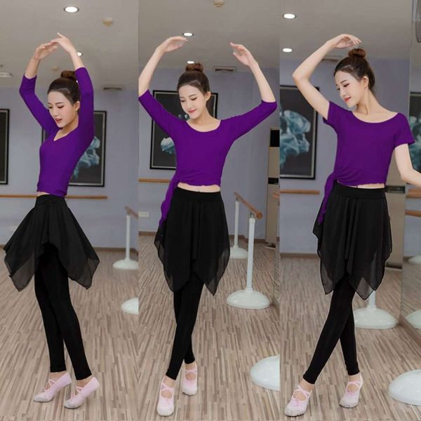 dance dress women's suit summer new yoga dress medium long sleeve ribbon modal black capris, Gray
dance dress women's suit summer new yoga dress medium long sleeve ribbon modal black capris, Gray