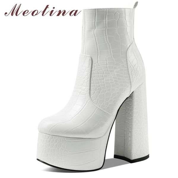 boots meotina pu leather women shoes super high heel platform thick ankle round toe zipper ladies autumn black 34-43
boots meotina pu leather women shoes super high heel platform thick ankle round toe zipper ladies autumn black 34-43