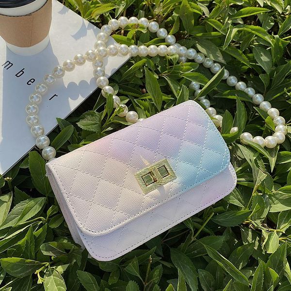 evening bags gradient lattice flap crossbody bag 2021 summer pu leather women's designer handbag pearl shoulder messenger phone purses
evening bags gradient lattice flap crossbody bag 2021 summer pu leather women's designer handbag pearl shoulder messenger phone purses