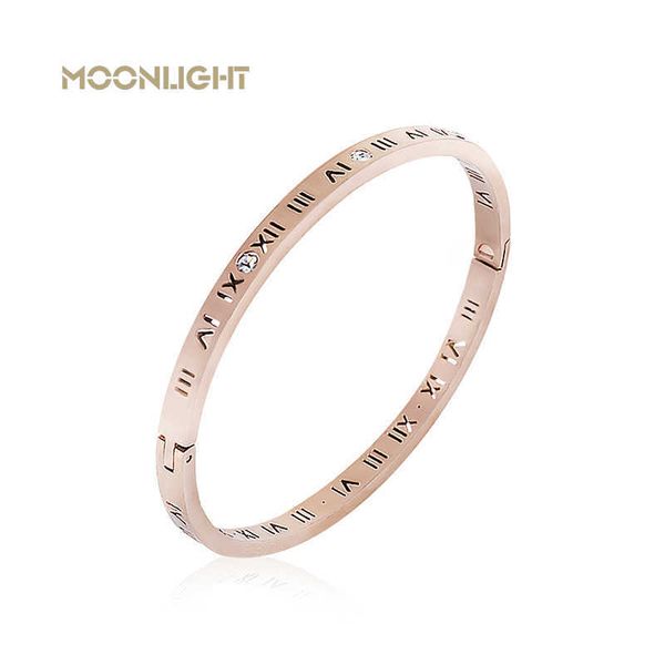 moonlight fashion opening titanium steel bangles crystal rose gold white gold bangles roman numerals women's bracelet q0717, Black
moonlight fashion opening titanium steel bangles crystal rose gold white gold bangles roman numerals women's bracelet q0717, Black