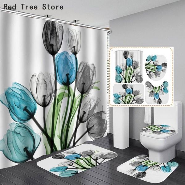 print flower plants pattern shower curtain set waterproof polyester cloth+non-slip mat rug toilet bathroom decor with 12 hook curtains
print flower plants pattern shower curtain set waterproof polyester cloth+non-slip mat rug toilet bathroom decor with 12 hook curtains