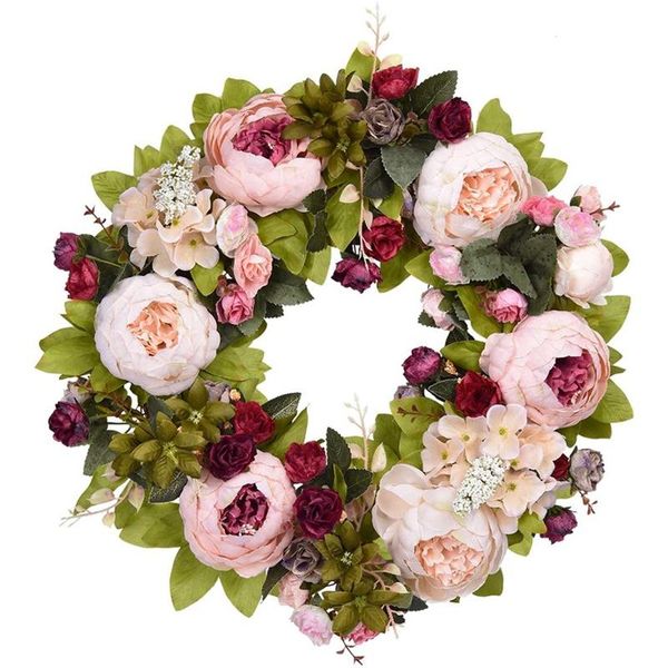 artificial peony flower wreath, vintage blooming wreath with green leaves, for front door wedding wall home decor decorative flowers & wreat
artificial peony flower wreath, vintage blooming wreath with green leaves, for front door wedding wall home decor decorative flowers & wreat