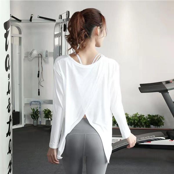 yoga outfit loose fit shirt gym women long sleeve back shirts reverse drape activewear exercise t-shirts fitness wear
yoga outfit loose fit shirt gym women long sleeve back shirts reverse drape activewear exercise t-shirts fitness wear