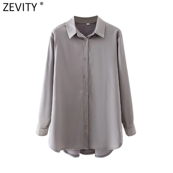 women fashion solid color breasted satin smock blouse office lady long sleeve slim shirt chic blusas ls7638 210416, White;black
women fashion solid color breasted satin smock blouse office lady long sleeve slim shirt chic blusas ls7638 210416, White;black