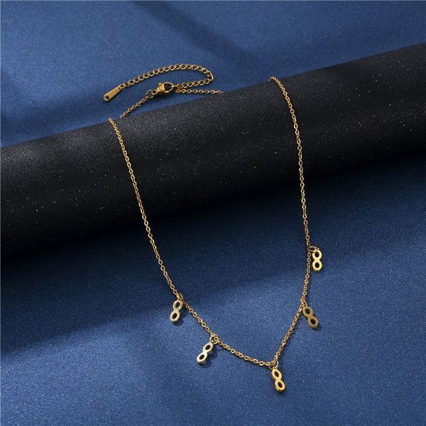 pendant necklaces creative 8 eight shaped necklace for women girl trendy stainless steel statement infinity chain simple jewelry, Silver
pendant necklaces creative 8 eight shaped necklace for women girl trendy stainless steel statement infinity chain simple jewelry, Silver