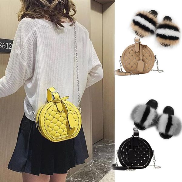 women real fur slippers female fluffy party slides ladies furry sandals house shoes matte colorful fashion jelly bags sets, Black
women real fur slippers female fluffy party slides ladies furry sandals house shoes matte colorful fashion jelly bags sets, Black