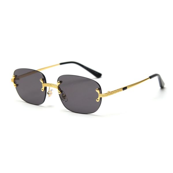 fashion trend metal color film rimless sunglasses men women hip-hop street shooting glasses driving outdoor multi-color optional with box, White;black
fashion trend metal color film rimless sunglasses men women hip-hop street shooting glasses driving outdoor multi-color optional with box, White;black