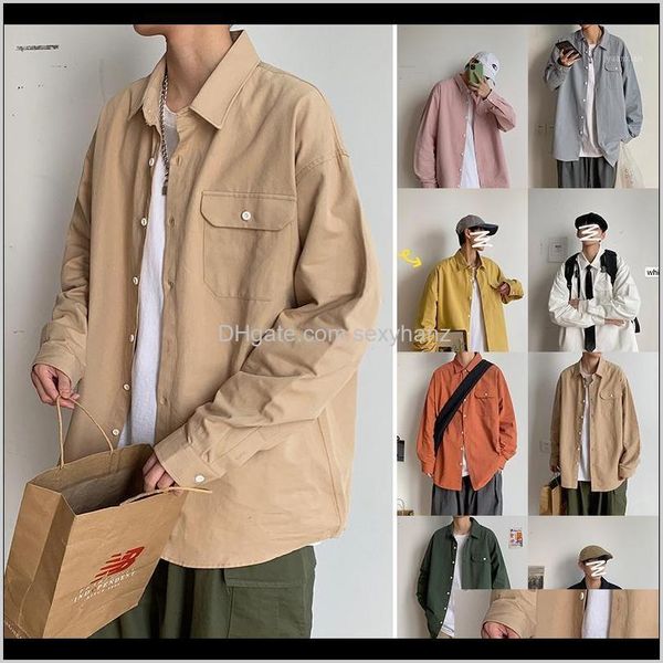 mens clothing apparel drop delivery 2021 men casual button pocket shirt fashion preppy style shirts sleeve slim fit multiple colour male, White;black
mens clothing apparel drop delivery 2021 men casual button pocket shirt fashion preppy style shirts sleeve slim fit multiple colour male, White;black
