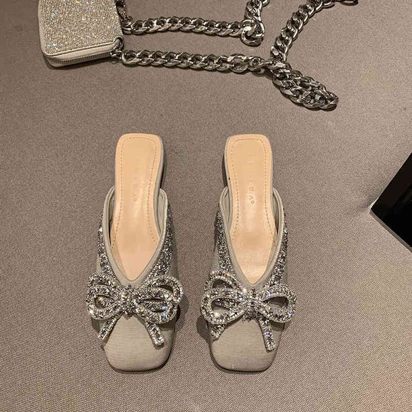 sandals female flat square toe bling bowknot with backrest gliding on casual mules summer slippers back slide loafer women's shoes v9sn, Black
sandals female flat square toe bling bowknot with backrest gliding on casual mules summer slippers back slide loafer women's shoes v9sn, Black