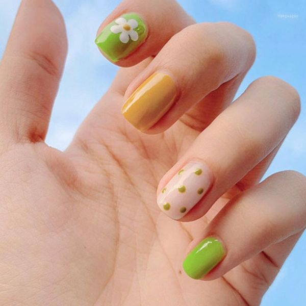 24pcs/set summer light green wave point fake nails finished full cover nail art square head multiple color with glue tn1, Red;gold
24pcs/set summer light green wave point fake nails finished full cover nail art square head multiple color with glue tn1, Red;gold