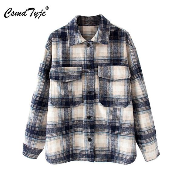 women's jackets stylish sweet plaid shirt 2021 women fashion pockets design lapel check jacket cute girls chic coat streetwear, Black;brown
women's jackets stylish sweet plaid shirt 2021 women fashion pockets design lapel check jacket cute girls chic coat streetwear, Black;brown