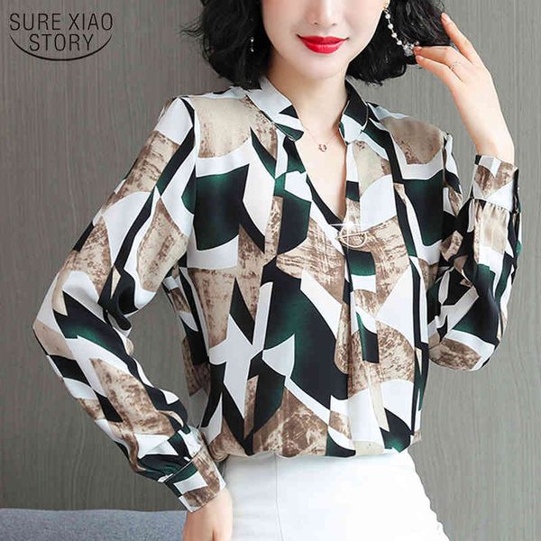 autumn v-neck women ol western style printed blouse elegant chiffon long sleeve chemisier femme 10465 210508, White
autumn v-neck women ol western style printed blouse elegant chiffon long sleeve chemisier femme 10465 210508, White