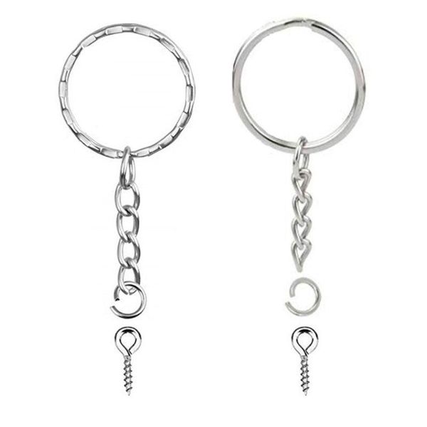 keychains 50pcs silver screw eye pin key chains with open jump ring chain extender pins split keyring jewelry making findings
keychains 50pcs silver screw eye pin key chains with open jump ring chain extender pins split keyring jewelry making findings