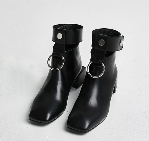 boots rousmery black smooth leather women square toe ankle silver ringe buckle ladies chunky heel fashion
boots rousmery black smooth leather women square toe ankle silver ringe buckle ladies chunky heel fashion