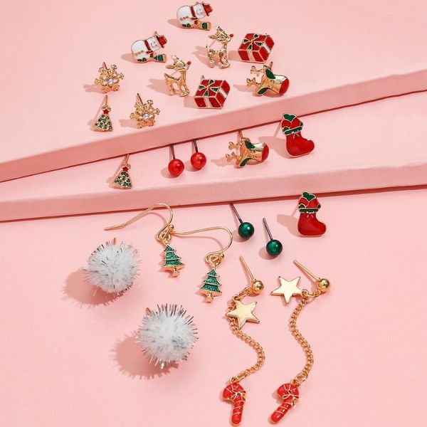 stud christmas ornament earring set for women girls tree gift bow pendant jewelry year party decoration, Golden;silver
stud christmas ornament earring set for women girls tree gift bow pendant jewelry year party decoration, Golden;silver