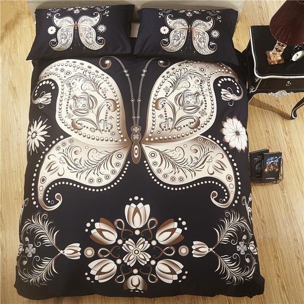 bedding sets gold butterfly pattern set 3d animal printed duvet cover and pillowcase bedroom de bed home textiles
bedding sets gold butterfly pattern set 3d animal printed duvet cover and pillowcase bedroom de bed home textiles