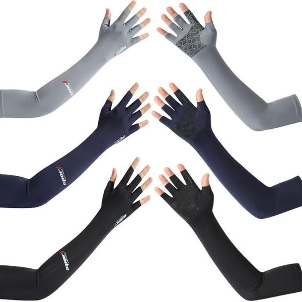 elbow & knee pads summer 1 pairs men cooling arm sleeves ice silk cover cycling run fishing driver uv sun protection outdoor, Black;gray
elbow & knee pads summer 1 pairs men cooling arm sleeves ice silk cover cycling run fishing driver uv sun protection outdoor, Black;gray