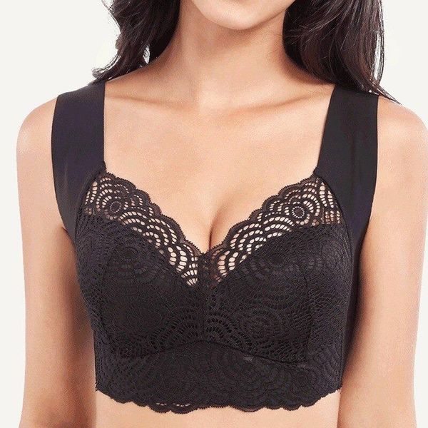 bras wire lace for women plus size vest crop lingerie thin cup brassiere push up bra bralette underwear, Red;black
bras wire lace for women plus size vest crop lingerie thin cup brassiere push up bra bralette underwear, Red;black