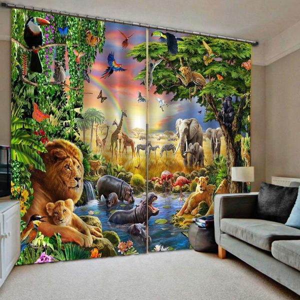 curtain & drapes custom size 3d animal jungle windows curtains backdrop living room bedroom thin kitchen for children dropship
curtain & drapes custom size 3d animal jungle windows curtains backdrop living room bedroom thin kitchen for children dropship