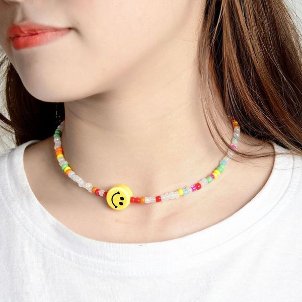 chokers 2021 candy color beaded geometric round personality necklace for women girls party clavicle chain handmade jewelry accessories, Golden;silver
chokers 2021 candy color beaded geometric round personality necklace for women girls party clavicle chain handmade jewelry accessories, Golden;silver