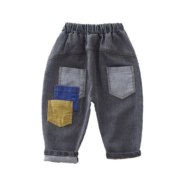 jeans spring and autumn fashion casual boys girls three pocket gray denim trousers, Blue
jeans spring and autumn fashion casual boys girls three pocket gray denim trousers, Blue