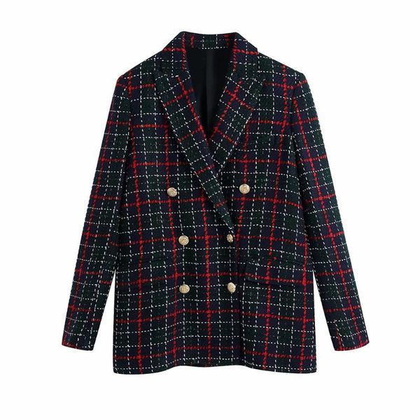 women's suits & blazers 2021 vintage fashion women double breasted mulit tweed suit jacket turn-down collar ladies plaid single, White;black
women's suits & blazers 2021 vintage fashion women double breasted mulit tweed suit jacket turn-down collar ladies plaid single, White;black