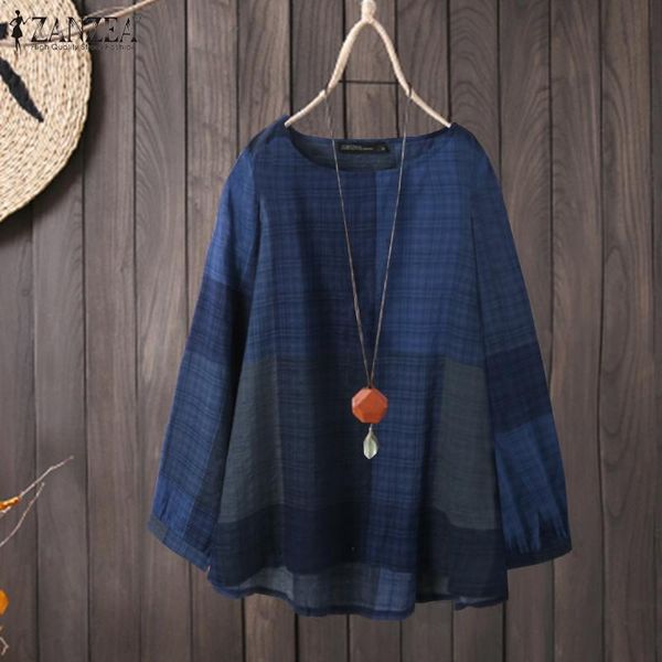 women's blouses & shirts women vintage long sleeve plaid checked printed blouse spring retro loose shirt casual o neck blusas plus siz, White
women's blouses & shirts women vintage long sleeve plaid checked printed blouse spring retro loose shirt casual o neck blusas plus siz, White