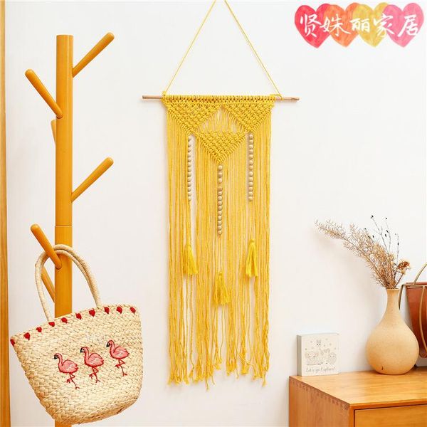 tapestries hand-knitted woven lampshade macrame tapestry tassel home hanging wall decoration
tapestries hand-knitted woven lampshade macrame tapestry tassel home hanging wall decoration