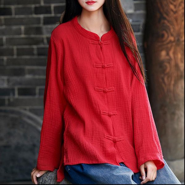 summer women shirts fashion blouse autunm long sleeve shirt casual cotton linen plus size vintage stand, White
summer women shirts fashion blouse autunm long sleeve shirt casual cotton linen plus size vintage stand, White