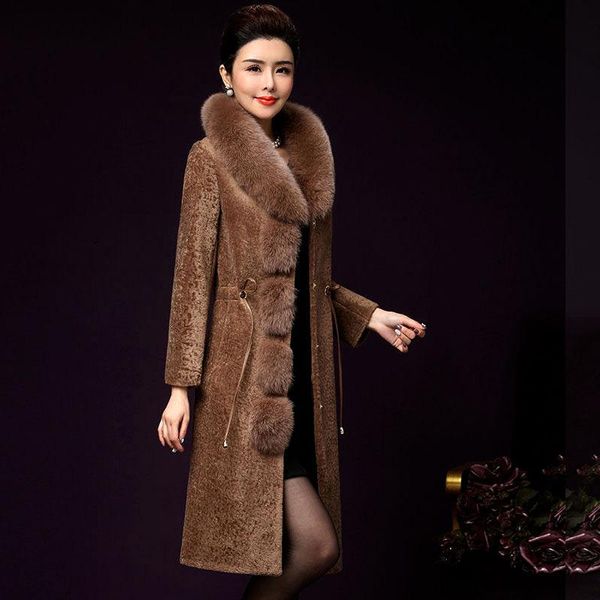 women's fur & faux winter thick warm coat women long sleeve shaggy soft artificial sheep shearing jacket overcoat plus size 4xl, Black
women's fur & faux winter thick warm coat women long sleeve shaggy soft artificial sheep shearing jacket overcoat plus size 4xl, Black