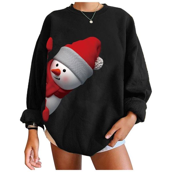 women's hoodies & sweatshirts pullovers fashion casual christmas print round neck sweater loose sports pullover harajuku, Black
women's hoodies & sweatshirts pullovers fashion casual christmas print round neck sweater loose sports pullover harajuku, Black