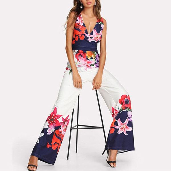 women's jumpsuits & rompers womens pants summer boho holiday lady long playsuit jumpsuit beach wide leg, Black;white
women's jumpsuits & rompers womens pants summer boho holiday lady long playsuit jumpsuit beach wide leg, Black;white