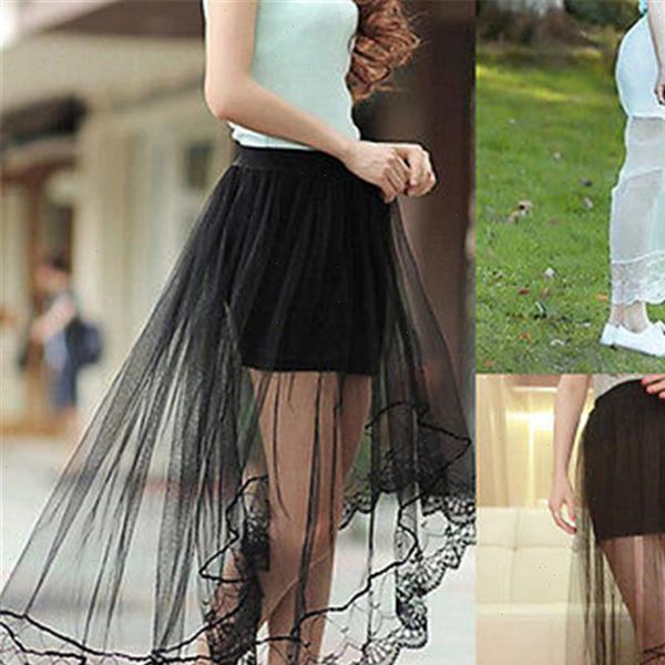 women skirt high waist elastic double layer solid long maxi beach black white lace
women skirt high waist elastic double layer solid long maxi beach black white lace