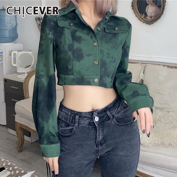 women's jackets chicever casual tie dye denim jacket for women lapel long sleeve single breasted patchwork loose short 2021, Black;brown
women's jackets chicever casual tie dye denim jacket for women lapel long sleeve single breasted patchwork loose short 2021, Black;brown