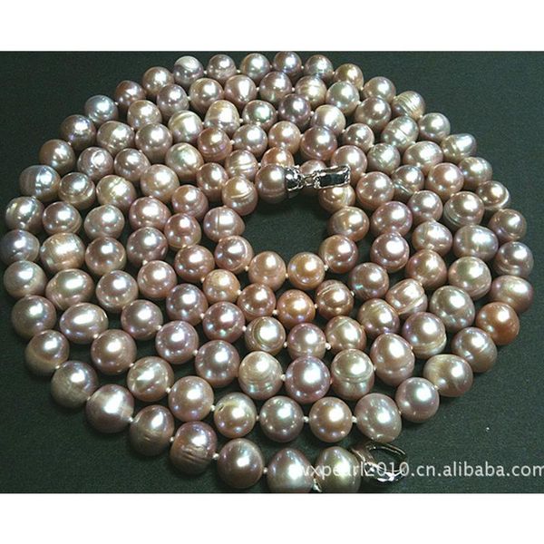 chains artificial farming real pearl necklace 9-10mm nearly round 120cm jewelry ornament, Silver
chains artificial farming real pearl necklace 9-10mm nearly round 120cm jewelry ornament, Silver