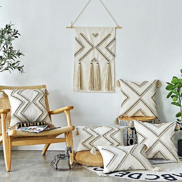 pillow case geometric cushion cover 45x45cm/30x50cm boho tassles for home decoration living room accessories
pillow case geometric cushion cover 45x45cm/30x50cm boho tassles for home decoration living room accessories