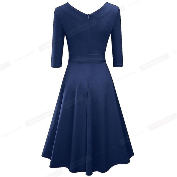 nice-forever spring pure color with sash retro dresses cocktail party flare swing women dress a240, Black;gray
nice-forever spring pure color with sash retro dresses cocktail party flare swing women dress a240, Black;gray
