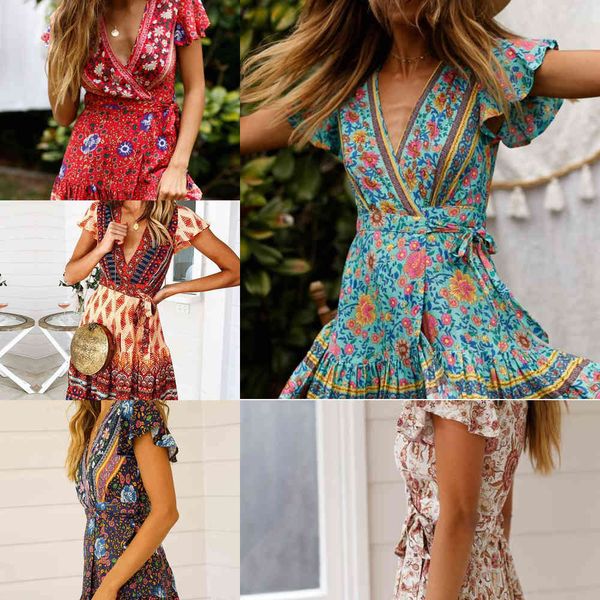 jh sleeve floral print ethnic summer beach female split stylish style women dress sleeveless v-neck spaghetti strap beach dress x0521, Black;gray
jh sleeve floral print ethnic summer beach female split stylish style women dress sleeveless v-neck spaghetti strap beach dress x0521, Black;gray