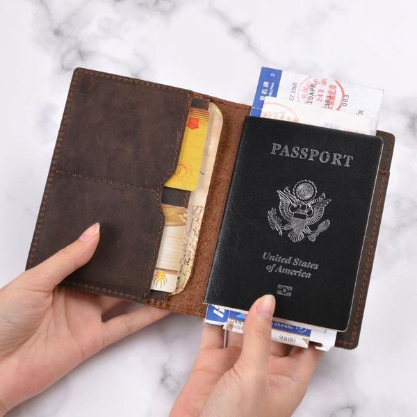 card holders 100% genuine crazy horse leather passport cover solid credit id case holder business travel wallet recommanded, Brown;gray
card holders 100% genuine crazy horse leather passport cover solid credit id case holder business travel wallet recommanded, Brown;gray