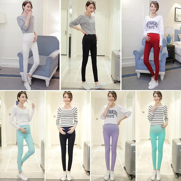 pregnant women's pants maternity clothes spring autumn fashion mom pockets candy color trousers thin slim-fit pant ropa mujer bottoms, White
pregnant women's pants maternity clothes spring autumn fashion mom pockets candy color trousers thin slim-fit pant ropa mujer bottoms, White