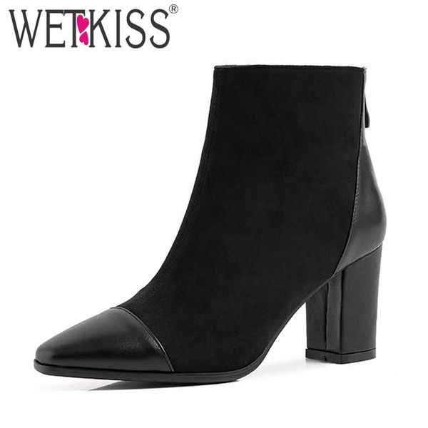 wetkiss spike high heel ankle boots women pointed toe block heels short booties zipper autumn shoes woman flock pu big size 43 210630, Black
wetkiss spike high heel ankle boots women pointed toe block heels short booties zipper autumn shoes woman flock pu big size 43 210630, Black
