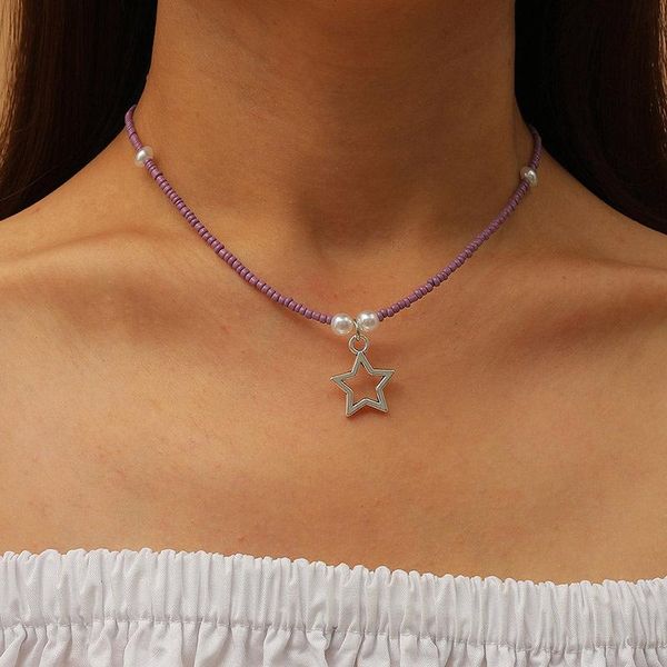 ant angel female necklace handmade purple rice beads long floor control pendant all-match jewelry chokers, Golden;silver
ant angel female necklace handmade purple rice beads long floor control pendant all-match jewelry chokers, Golden;silver