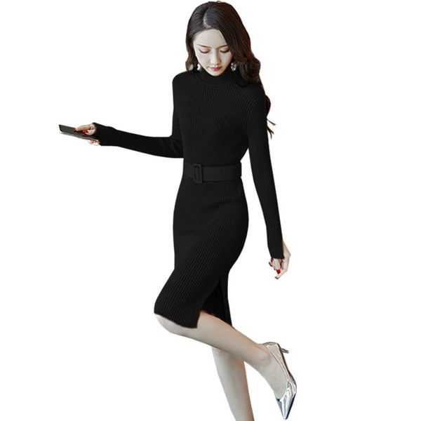casual dresses autumn and winter elegant knee-length dress women fashion turtleneck sweater knitted, Black;gray
casual dresses autumn and winter elegant knee-length dress women fashion turtleneck sweater knitted, Black;gray