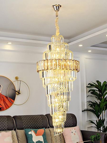 chandeliers led e14 modern golden large size crystal chandelier light lampen lustre hollow suspension luminaire duplex building lobby el
chandeliers led e14 modern golden large size crystal chandelier light lampen lustre hollow suspension luminaire duplex building lobby el