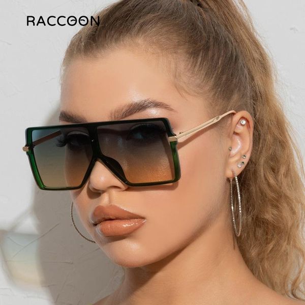 sunglasses 2021 retro oversized square women trendy flat siamese sun glasses men brown gradient high quality, White;black
sunglasses 2021 retro oversized square women trendy flat siamese sun glasses men brown gradient high quality, White;black